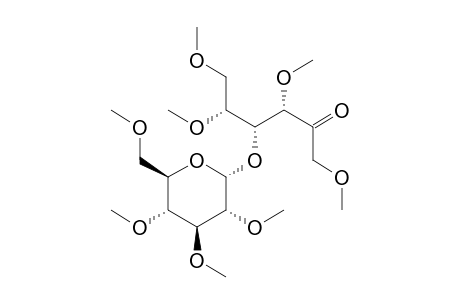 D-Fructose, 1,3,5,6-tetra-O-methyl-4-O-(2,3,4,6-tetra-O-methyl-.alpha.-D-glucopy ranosyl)-