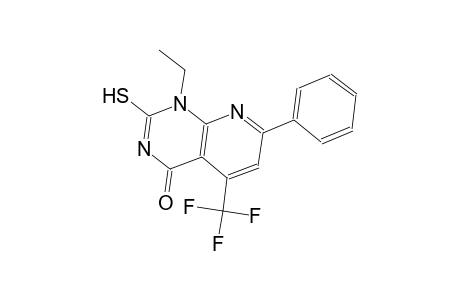 pyrido[2,3-d]pyrimidin-4(1H)-one, 1-ethyl-2-mercapto-7-phenyl-5-(trifluoromethyl)-