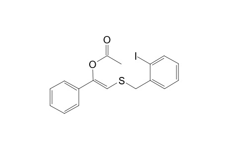 (Z)-2-((2-Iodobenzyl)thio)-1-phenylvinyl acetate