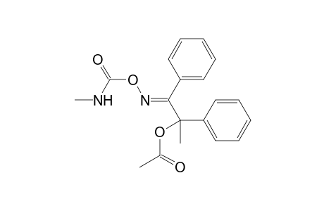 Acetic acid-[(E)-1-methyl-2-(methylcarbamoyloxy)imino-1,2-diphenyl]ethyl ester