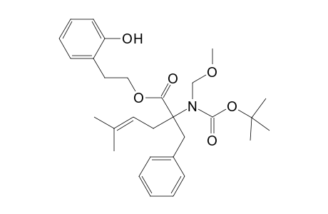 2-Benzyl-2-(tert-Butoxycarbonylmethoxymethylamino)-5-methylhex-4-enoic acid 2-(2-hydroxyphenyl)ethyl ester