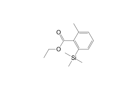 Benzoic acid, 2-methyl-6-(trimethylsilyl)-, ethyl ester
