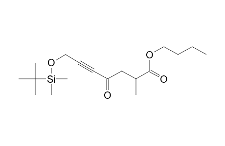 7-[tert-butyl(dimethyl)silyl]oxy-2-methyl-4-oxo-5-heptynoic acid butyl ester