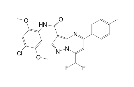 N-(4-chloro-2,5-dimethoxyphenyl)-7-(difluoromethyl)-5-(4-methylphenyl)pyrazolo[1,5-a]pyrimidine-3-carboxamide