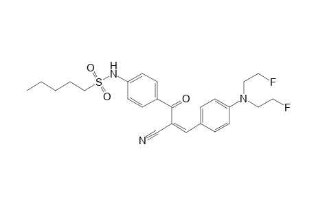 1-Pentanesulfonamide, N-[4-[3-[4-[bis(2-fluoroethyl)amino]phenyl]-2-cyano-1-oxo-2-propen-1-yl]phenyl]-