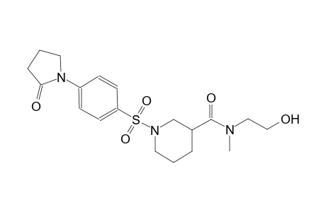 3-piperidinecarboxamide, N-(2-hydroxyethyl)-N-methyl-1-[[4-(2-oxo-1-pyrrolidinyl)phenyl]sulfonyl]-