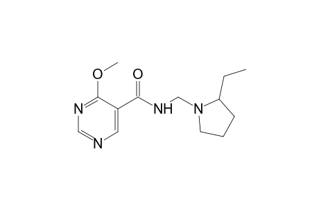 N-[(ethyl-2-pyrrolidinyl)methyl]-4-methoxy-5-pyrimidinecarboxamide