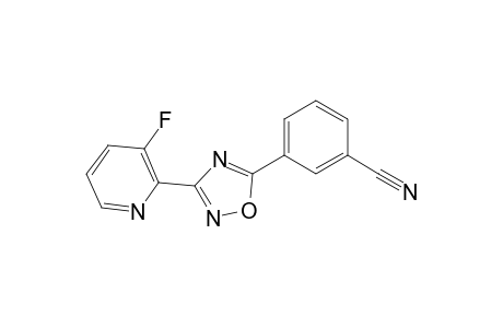 3-(3-Fluoropyrid-2-yl)-5-(3-cyanophenyl)-1,2,4-oxadiazole