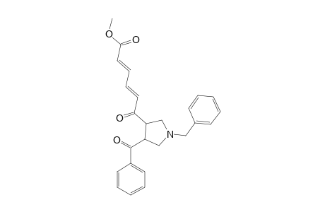 (2E,4E)-6-[4-(benzoyl)-1-(benzyl)pyrrolidin-3-yl]-6-keto-hexa-2,4-dienoic acid methyl ester