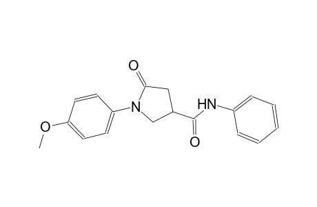 3-pyrrolidinecarboxamide, 1-(4-methoxyphenyl)-5-oxo-N-phenyl-