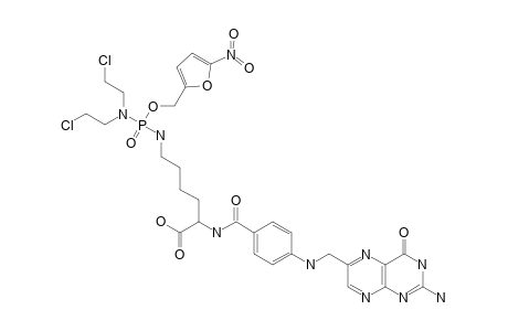 (5-NITRO-2-FURYL)-METHYL-N(EPSILON)-(PTEROYL-LYSYL)-N,N-BIS-(2-CHLOROETHYL)-PHOSPHORODIAMIDATE