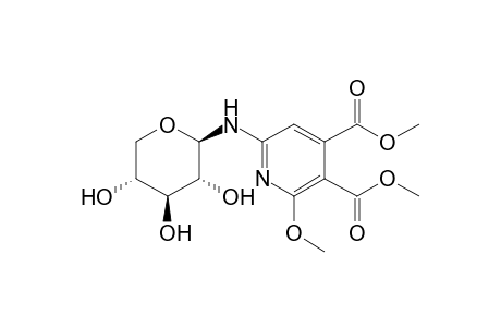 4,5-Dicarbomethoxy-6-methoxy-2-.beta.-D-xylopyranosylaminopyridine