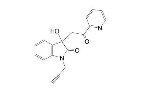 3-Hydroxy-3-(2-oxo-2-pyridin-2-ylethyl)-1-prop-2-ynylindol-2-one