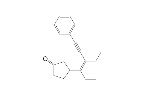 3-[(Z)-1,2-diethyl-4-phenyl-but-1-en-3-ynyl]cyclopentanone