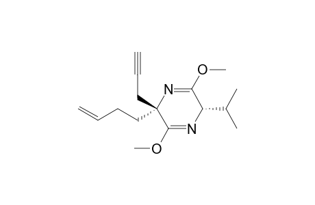 (2S,5R)-5-but-3-enyl-2-isopropyl-3,6-dimethoxy-5-prop-2-ynyl-2H-pyrazine