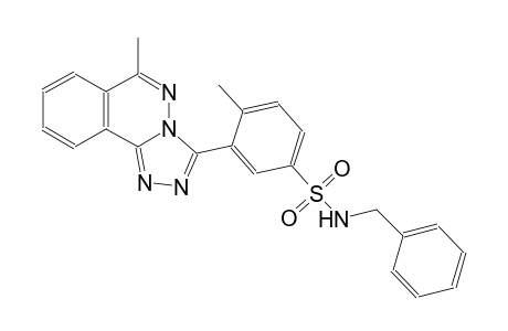 N-benzyl-4-methyl-3-(6-methyl[1,2,4]triazolo[3,4-a]phthalazin-3-yl)benzenesulfonamide