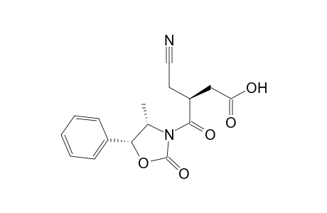 (3S)-3-(cyanomethyl)-4-keto-4-[(4S,5R)-2-keto-4-methyl-5-phenyl-oxazolidin-3-yl]butyric acid