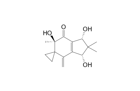 (1R,3R,5R)-1,3,5-trihydroxy-2,2,5-trimethyl-7-methylene-4-spiro[1,3-dihydroindene-6,1'-cyclopropane]one