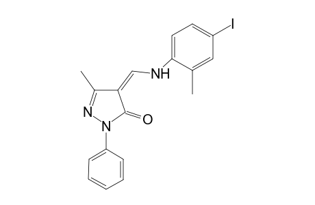 (4Z)-4-[(4-Iodo-2-methylanilino)methylene]-5-methyl-2-phenyl-2,4-dihydro-3H-pyrazol-3-one