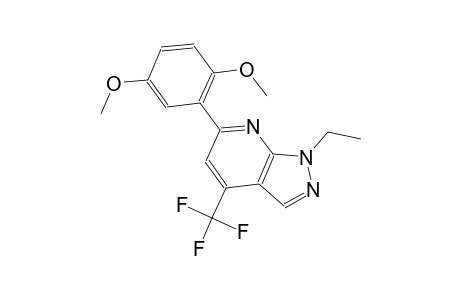 1H-pyrazolo[3,4-b]pyridine, 6-(2,5-dimethoxyphenyl)-1-ethyl-4-(trifluoromethyl)-