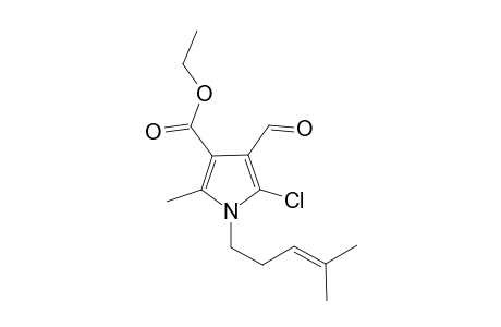 Ethyl 5-chloro-4-formyl-2-methyl-1-(4-methylpent-3-enyl)-1H-pyrrole-3-carboxylate