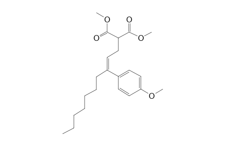 (E)-Methyl 2-(3'-(4''-methoxyphenyl)dec-2-enyl)malonate
