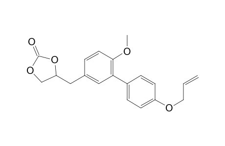 4-(4'-allyloxy-6-methoxy-biphenyl-3-ylmethyl)-[1,3]dioxolane-2-one