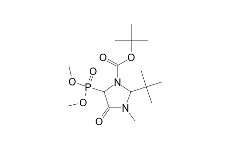 2-t-Butyl-5-(dimethoxy-phosphoryl)-3-methyl-4-oxoimidazolidine-1-carboxylic acid, t-butyl ester