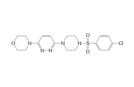 4-(6-{4-[(4-chlorophenyl)sulfonyl]-1-piperazinyl}-3-pyridazinyl)morpholine