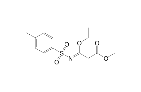 3-ethoxy-3-(toluene-4-sulfonylimino)-propionic acid methyl ester