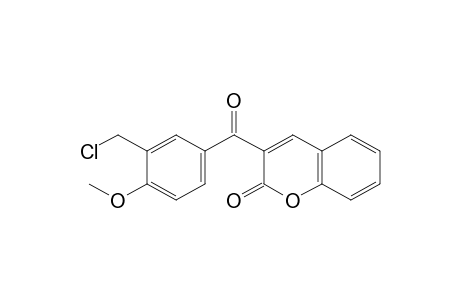 2H-1-benzopyran-2-one, 3-[3-(chloromethyl)-4-methoxybenzoyl]-