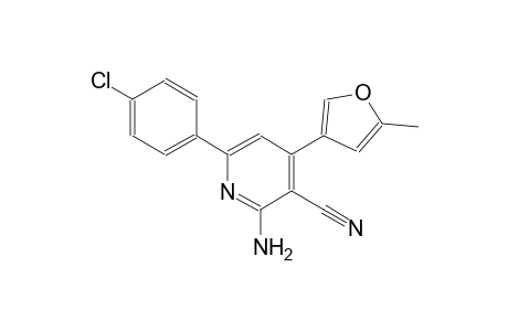 2-amino-6-(4-chlorophenyl)-4-(5-methyl-3-furyl)nicotinonitrile