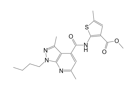 methyl 2-{[(1-butyl-3,6-dimethyl-1H-pyrazolo[3,4-b]pyridin-4-yl)carbonyl]amino}-5-methyl-3-thiophenecarboxylate