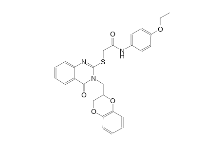 acetamide, 2-[[3-[(2,3-dihydro-1,4-benzodioxin-2-yl)methyl]-3,4-dihydro-4-oxo-2-quinazolinyl]thio]-N-(4-ethoxyphenyl)-