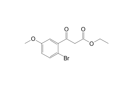 3-(2-bromo-5-methoxy-phenyl)-3-keto-propionic acid ethyl ester