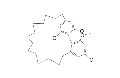 METHYLGRAVIPHANE;1'-METHOXY-1,3,3'-TRIHYDROXYTURRIANE