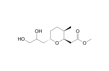[(2R,3R,6S)-6-((2RS)-2,3-Dihydroxypropyl)-3-methyltetrahydropyran-2-yl]acetyl methyl ester