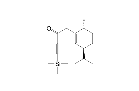 1-((3S,6R)-3-Isopropyl-6-methylcyclohex-1-enyl)-4-(trimethyllsilyl)but-3-yn-2-one