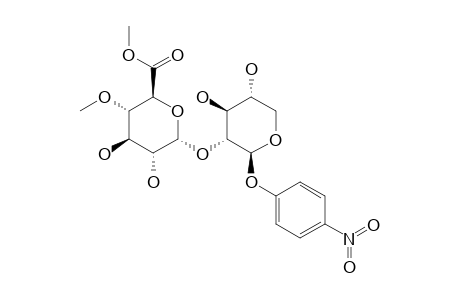 PARA-NITROPHENYL-2-O-(METHYL-4-O-METHYL-ALPHA-D-GLUCOPYRANOSYLURONATE)-BETA-D-XYLOPYRANOSIDE