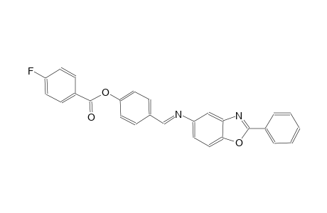 benzoic acid, 4-fluoro-, 4-[(E)-[(2-phenyl-5-benzoxazolyl)imino]methyl]phenyl ester