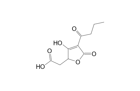(+/-) -4-butyryl-2,5-dihydro-3-hydroxy-5-oxo-2-furanacetic acid