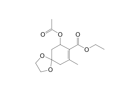 4-(Ethoxycarbonyl)-5-acetoxy-3-methylcyclohex-3-en-1-one - Ethylene-Ketal