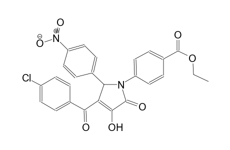 ethyl 4-[3-(4-chlorobenzoyl)-4-hydroxy-2-(4-nitrophenyl)-5-oxo-2,5-dihydro-1H-pyrrol-1-yl]benzoate