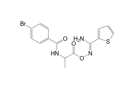 N-[2-({[(Z)-amino(2-thienyl)methylidene]amino}oxy)-1-methyl-2-oxoethyl]-4-bromobenzamide