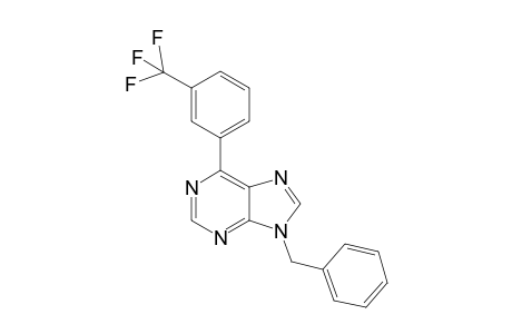9H-Purine, 6-phenyl-9-(phenylmethyl)-2-(trifluoromethyl)-