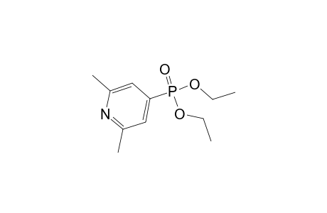 Phosphonic acid, (2,6-dimethyl-4-pyridinyl)-, diethyl ester