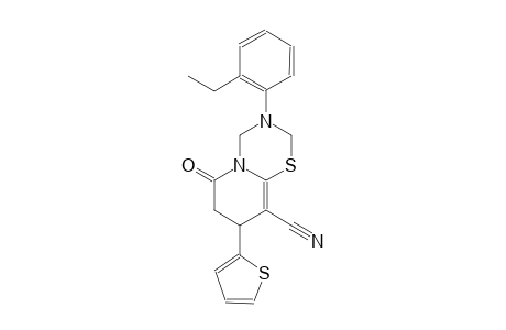 2H,6H-pyrido[2,1-b][1,3,5]thiadiazine-9-carbonitrile, 3-(2-ethylphenyl)-3,4,7,8-tetrahydro-6-oxo-8-(2-thienyl)-