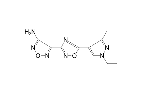 1,2,5-Oxadiazol-3-amine, 4-[5-(1-ethyl-3-methyl-4-pyrazolyl)-1,2,4-oxadiazol-3-yl)-