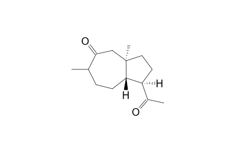 (1R,3aR,8aS)-1-acetyl-3a,6-dimethyl-1,2,3,4,6,7,8,8a-octahydroazulen-5-one