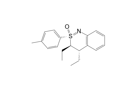 (+-)-(2S*,3R*,4S*)-3,4-Diethyl-3,4-dihydro-2-(4-methylphenyl)-2.lambda.(4)-2,1-benzothiazine 2-Oxide